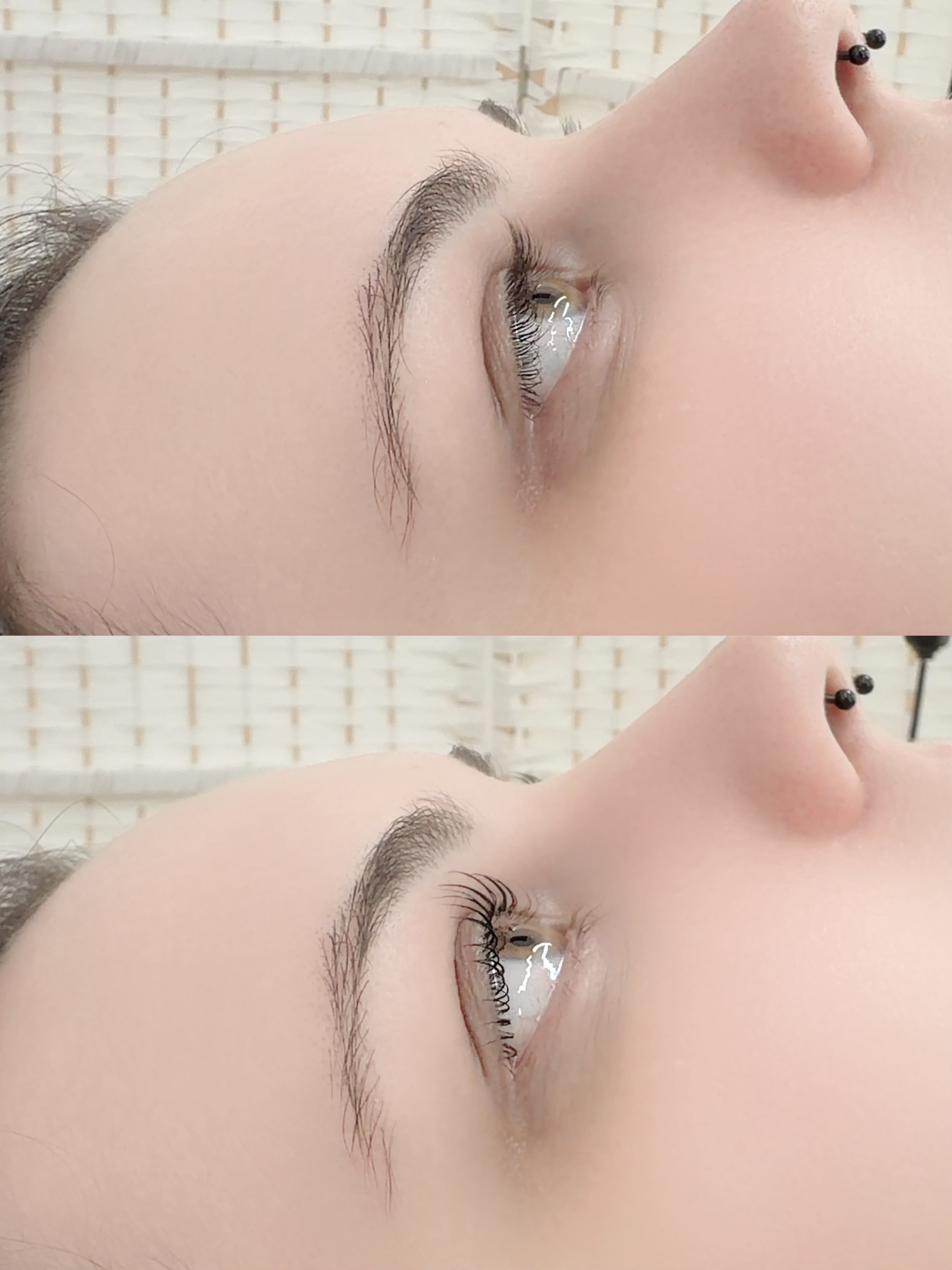 Lash Lift result at Evarin